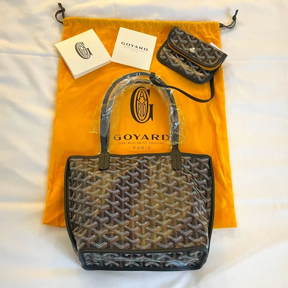 ❌SOLD❌ New GOYARD Anjou Mini Black Reversible Tote - Picture 11 of 16